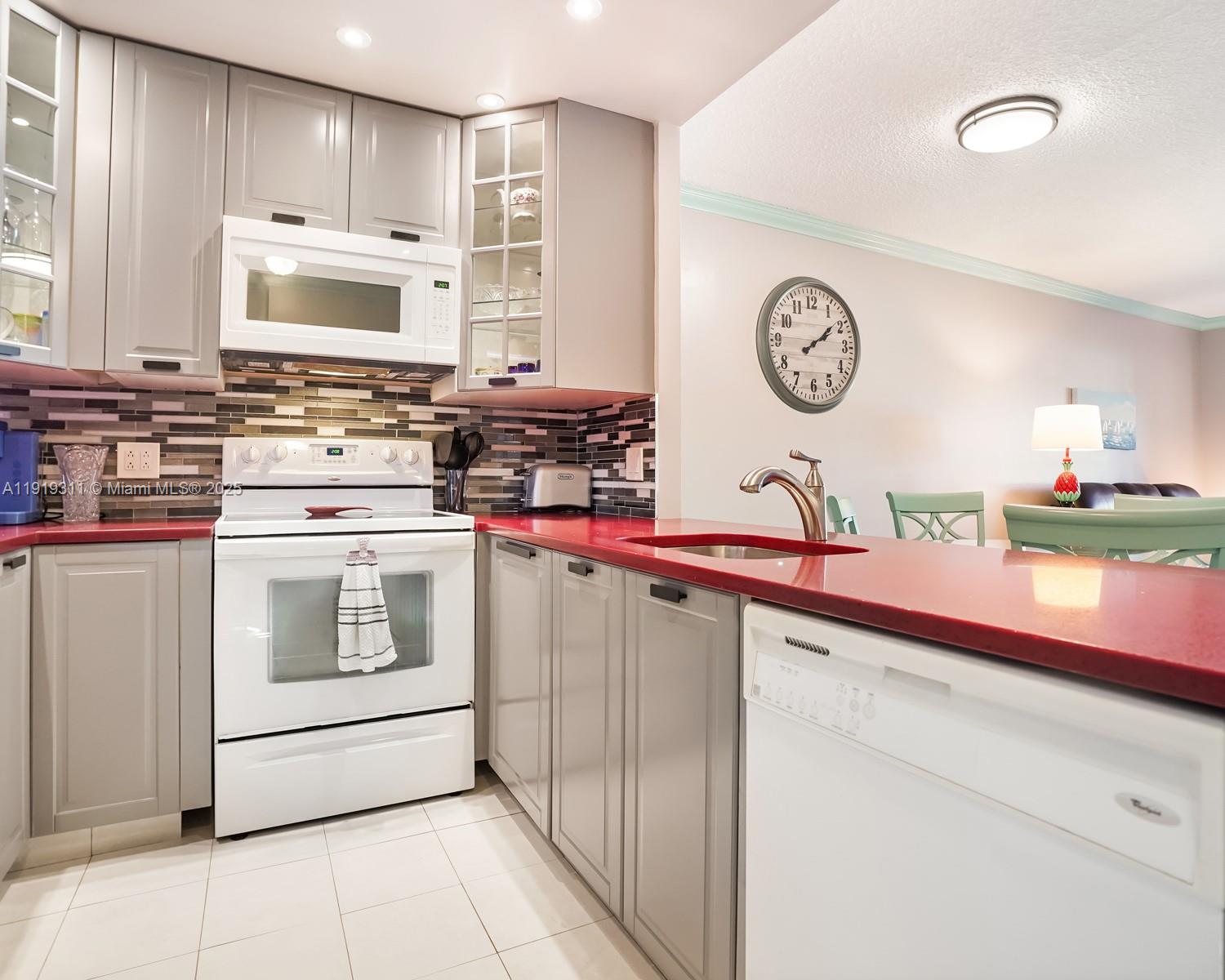 4705 Northwest 35th Street, Unit 616 Lauderdale Lakes, FL 33319 - Photo 1 of 33 a kitchen with a stove and a clock