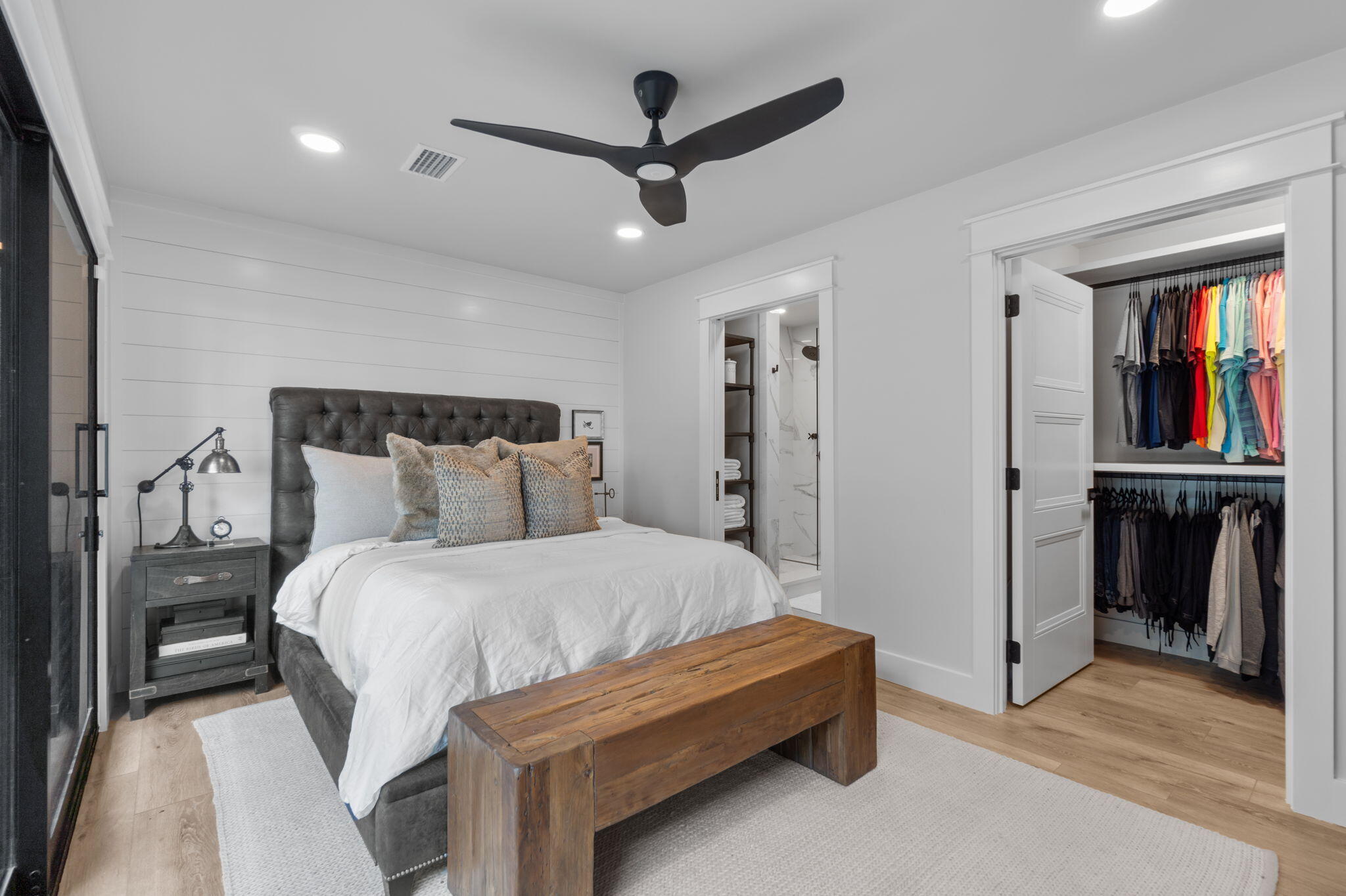 7423-7433 Highway 20 Freeport, FL 32439 - Photo 15 of 69 a bedroom with a bed and a ceiling fan