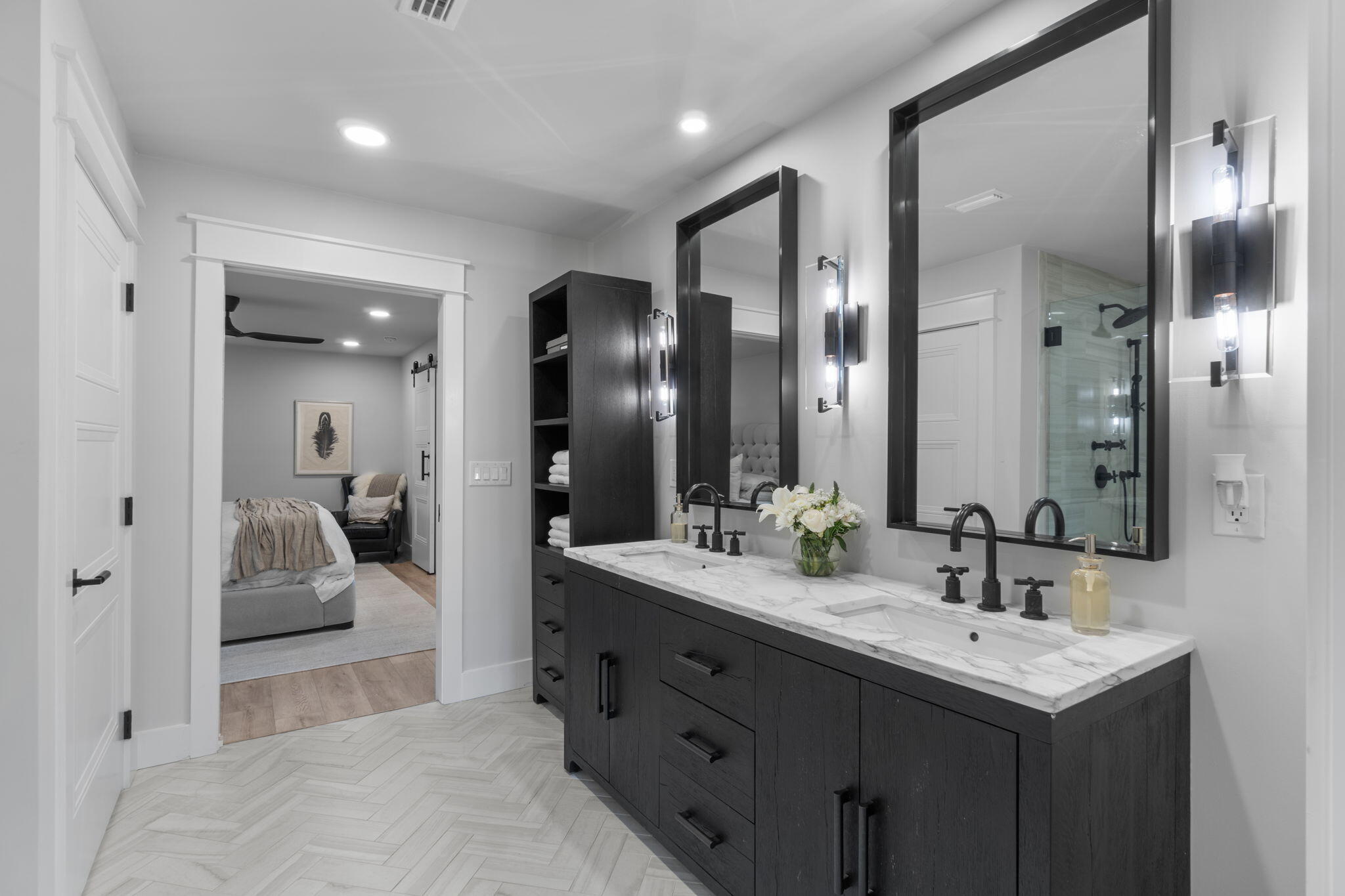 7423-7433 Highway 20 Freeport, FL 32439 - Photo 25 of 69 a en suite bathroom with a sink and mirror