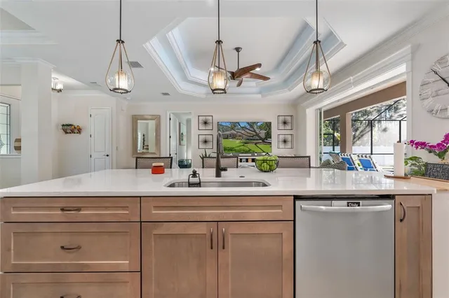 a room with a bed and a table