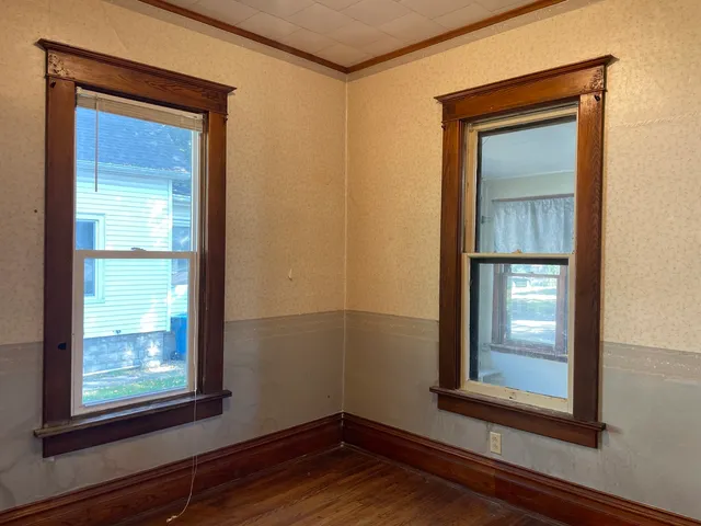 a view of an front door