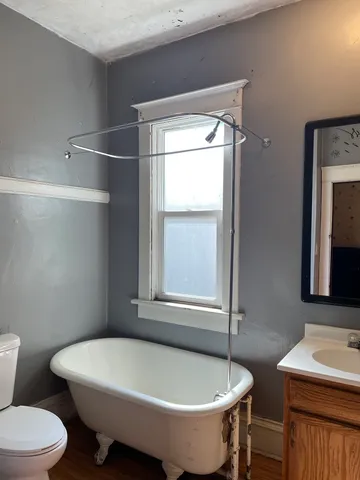 a bathroom with a sink and a toilet