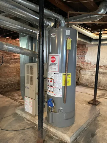 a view of water heater room