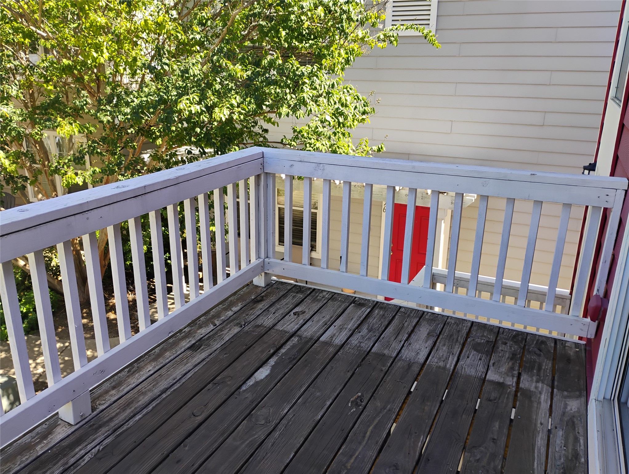 254 Trestle Tree, Unit AB San Marcos, TX 78666 - Photo 18 of 19 a view of wooden balcony