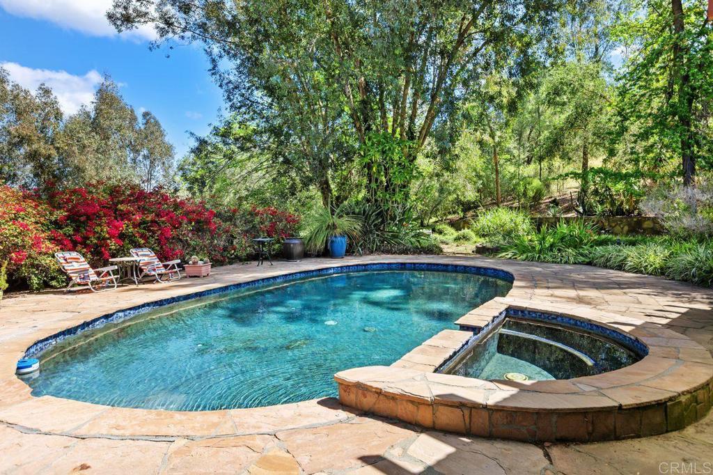 29560 Lilac Road Valley Center, CA 92082 - Photo 26 of 43 a view of a backyard with plants and swimming pool