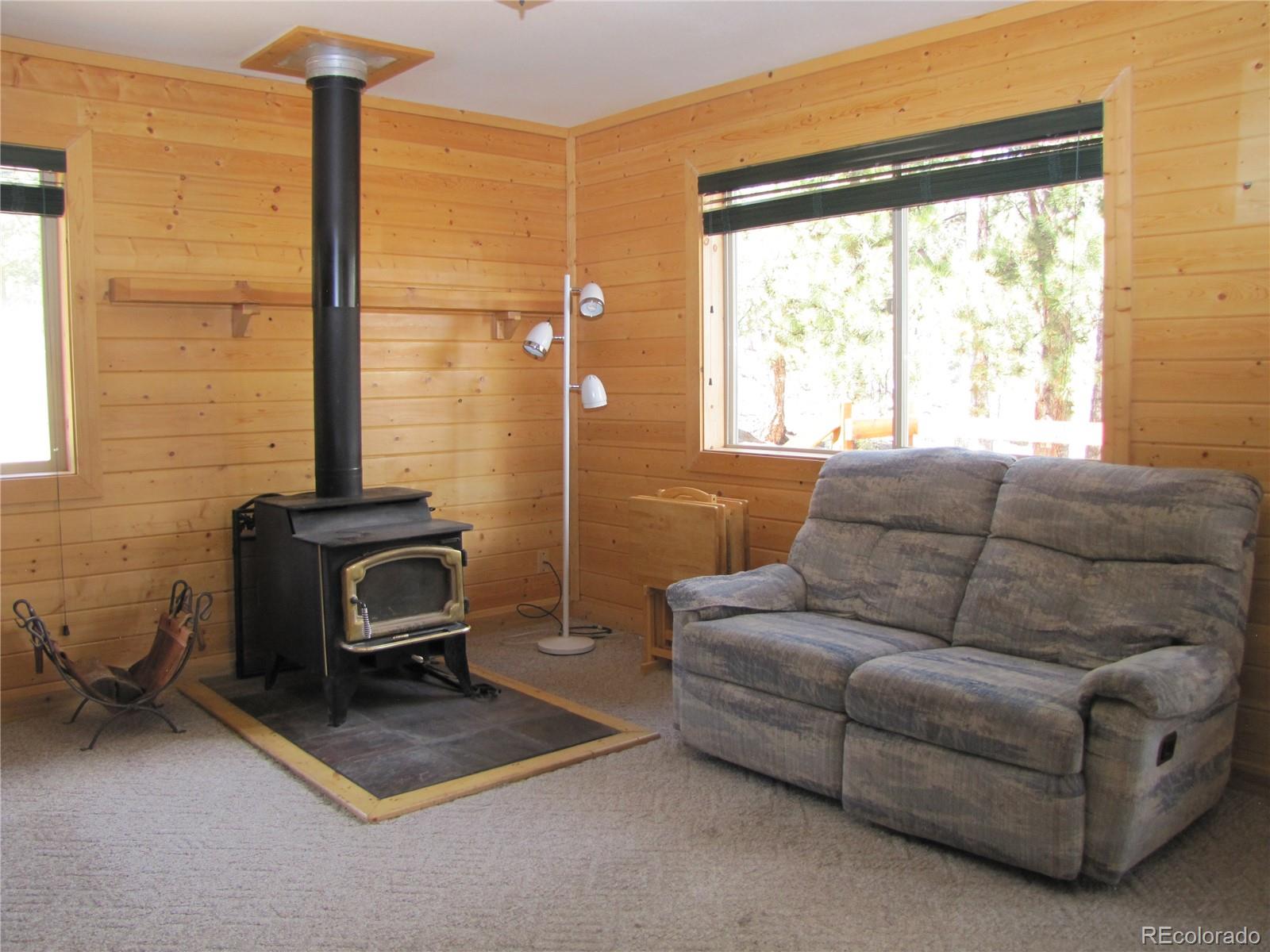 1240 Campfire Road Hartsel, CO 80449 - Photo 11 of 25 a living room with furniture a flat screen tv and a window