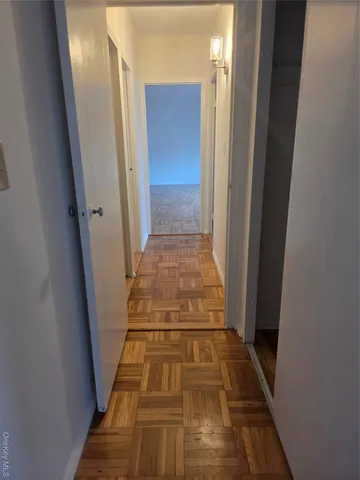 a view of hallway with staircase