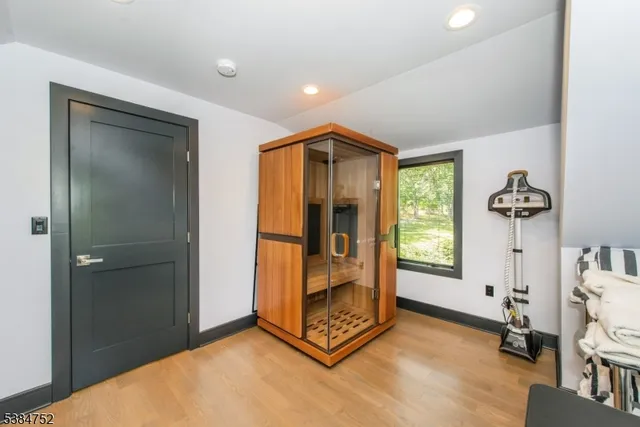 a view of an empty room and a gallery