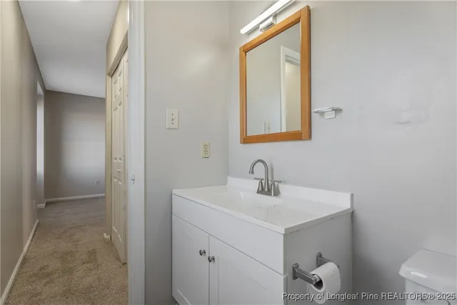 an empty room with closet