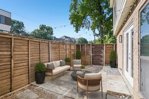 a view of balcony with couch