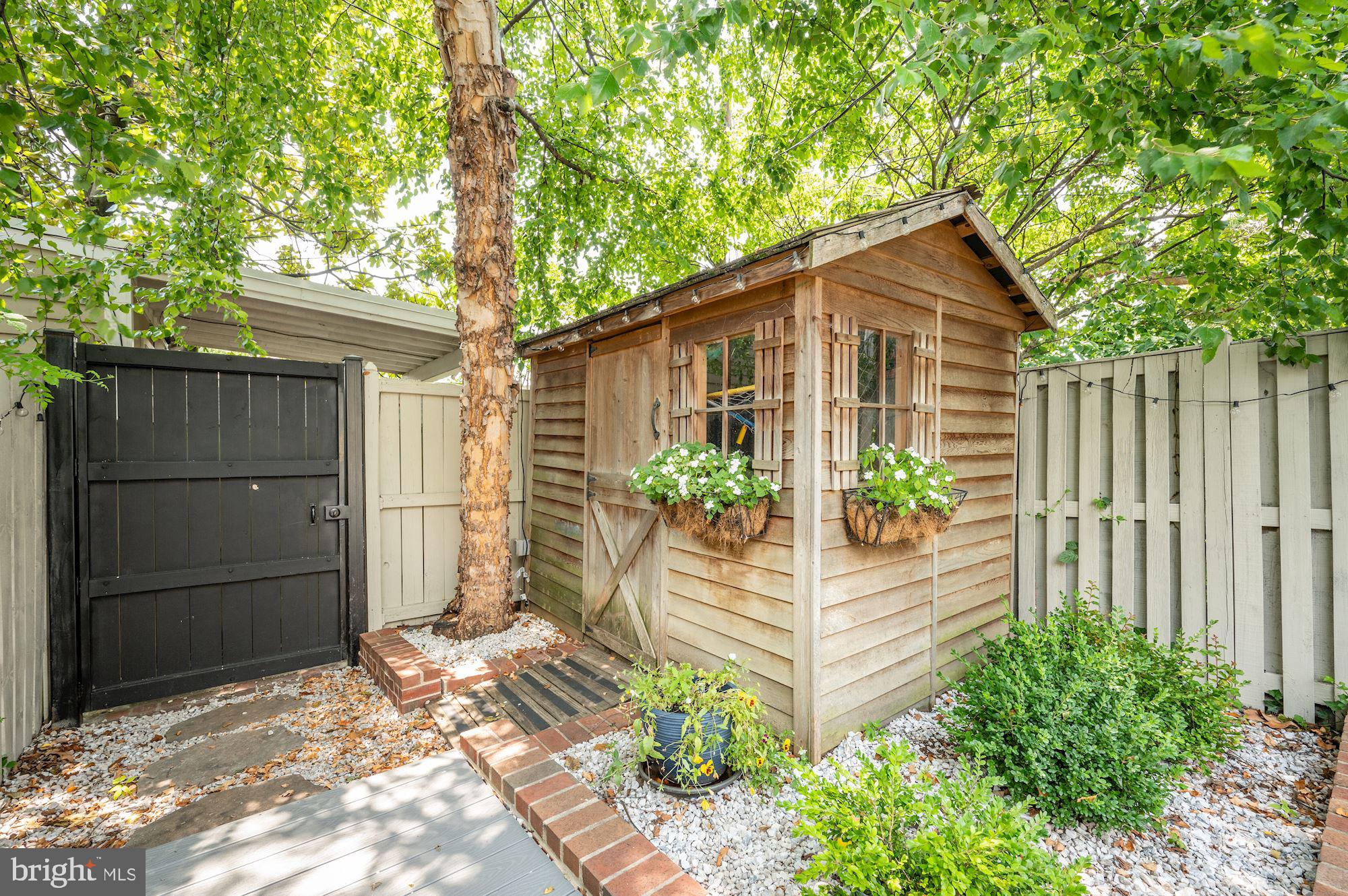 919 E Street Southeast Washington, DC 20003 - Photo 23 of 28 Storage shed offers extra storage space
