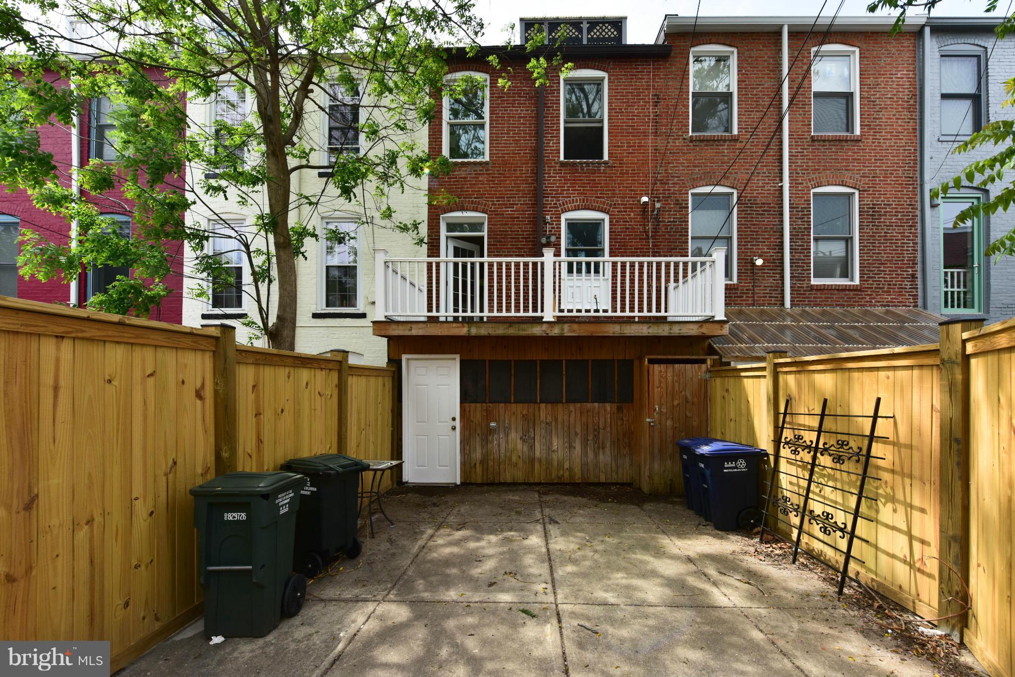 1749 Seaton Street Northwest Washington, DC 20009 - Photo 21 of 22 Back Patio/Parking