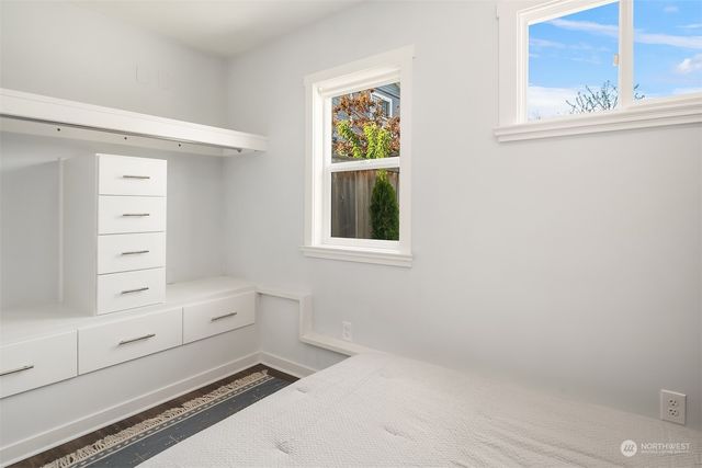 a view of an empty room with an empty space