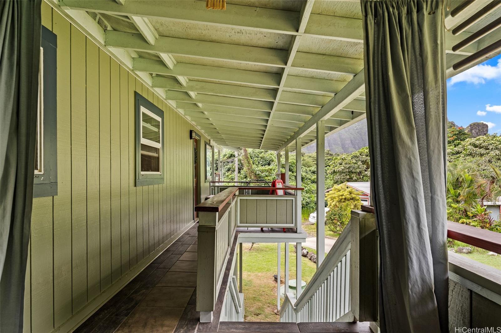 51-17 Kaʻaʻawa Place Kaaawa, HI 96730 - Photo 16 of 25 a view of a porch with furniture