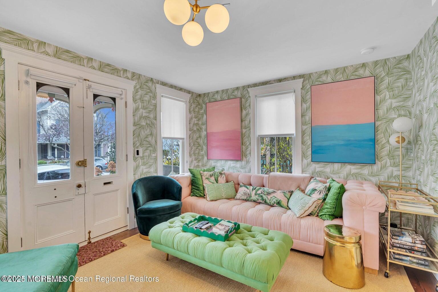 69 Webb Avenue Ocean Grove, NJ 07756 - Photo 14 of 70 a living room with furniture and a large window