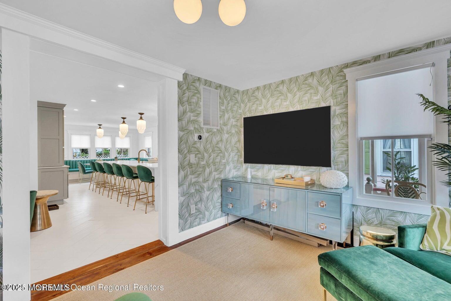 69 Webb Avenue Ocean Grove, NJ 07756 - Photo 15 of 70 a living room with furniture and a flat screen tv