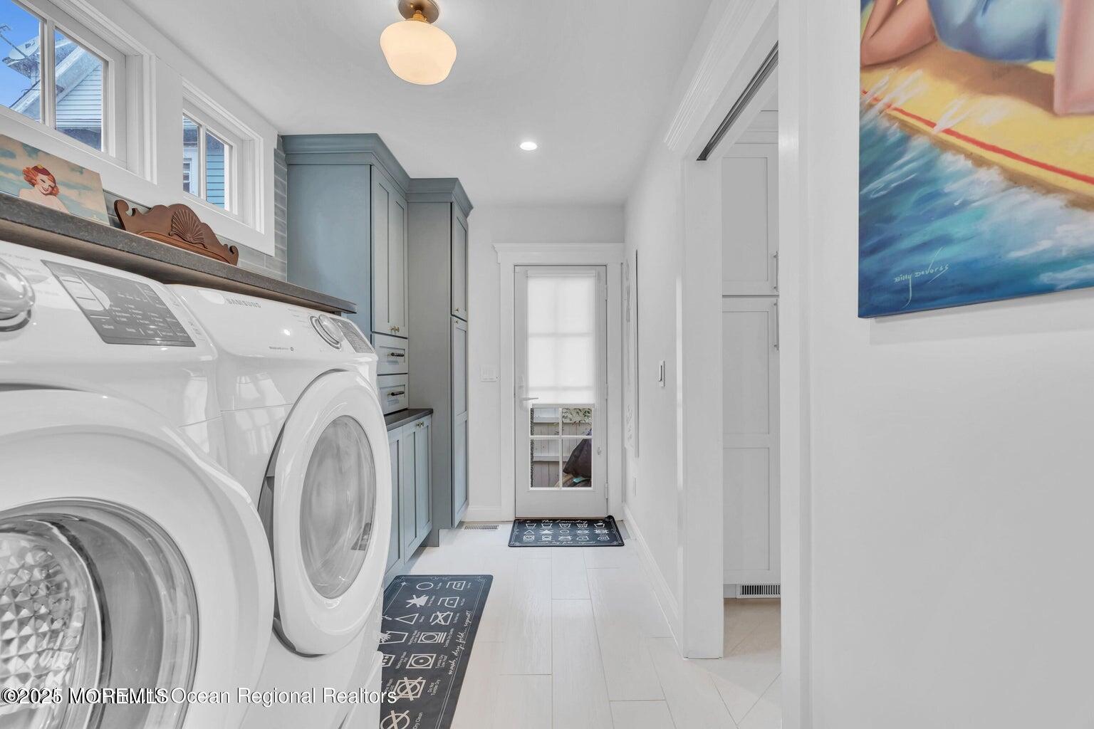 69 Webb Avenue Ocean Grove, NJ 07756 - Photo 38 of 70 a view of a hallway with washer and dryer