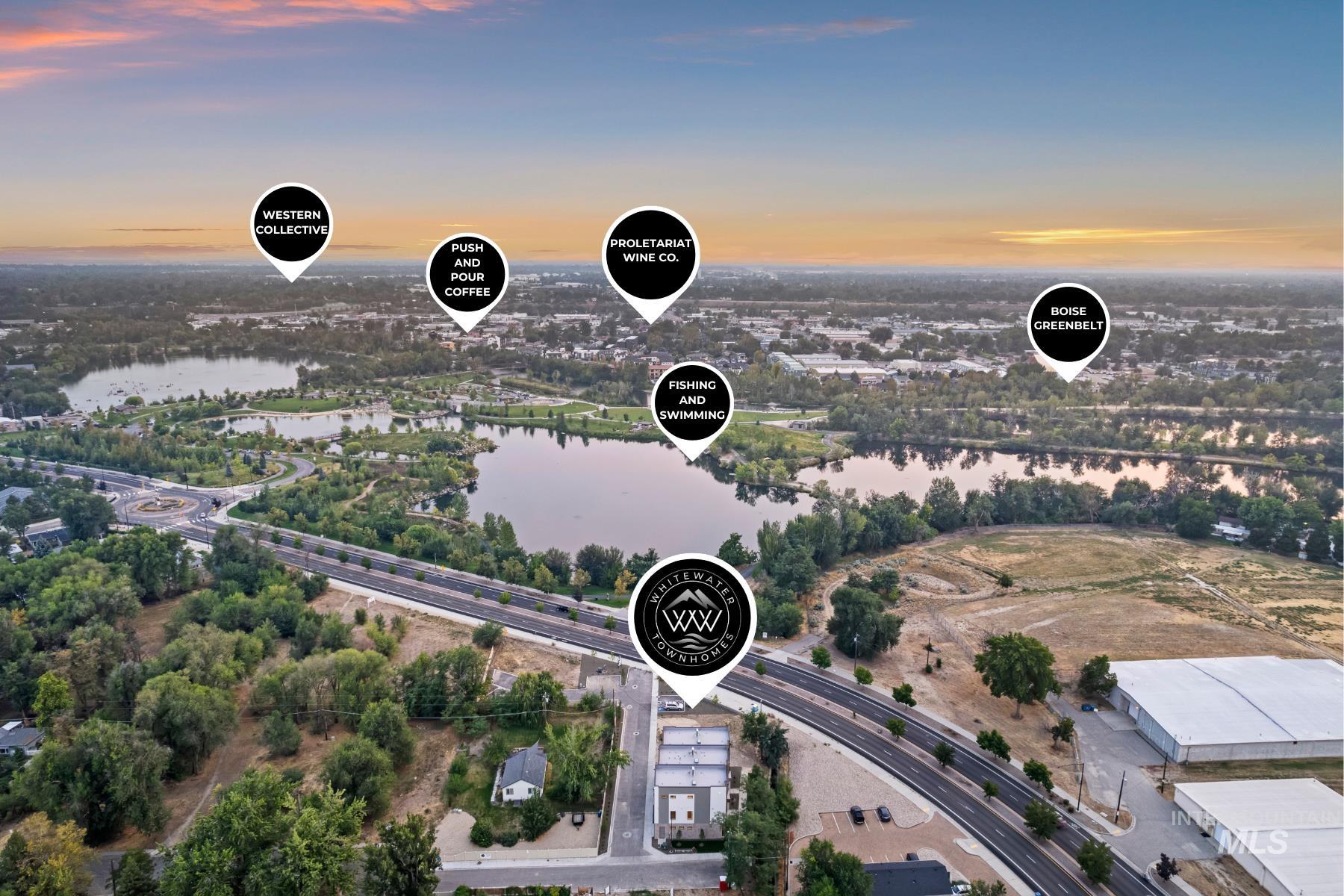 3255 West Moore Street Boise, ID 83702 - Photo 38 of 44 Drone / aerial view of a nearby body of water