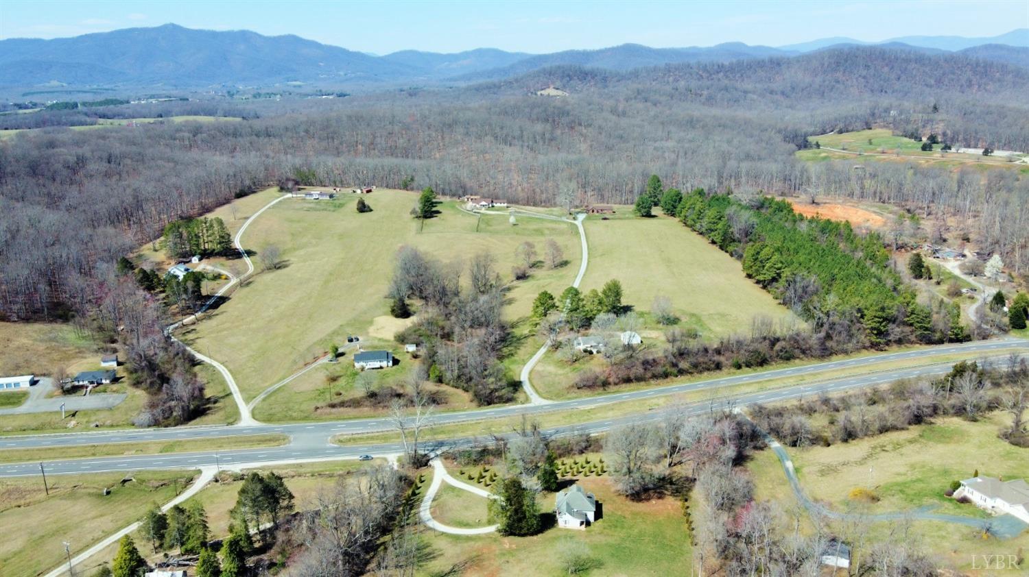 1697 South Amherst Highway Amherst, VA 24521 - Photo 43 of 45 an aerial view of a house with a mountain