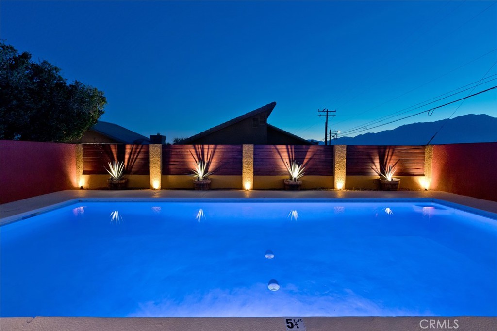 10510 Ocotillo Road Desert Hot Springs, CA 92240 - Photo 30 of 35 a view of outdoor space with swimming pool and patio