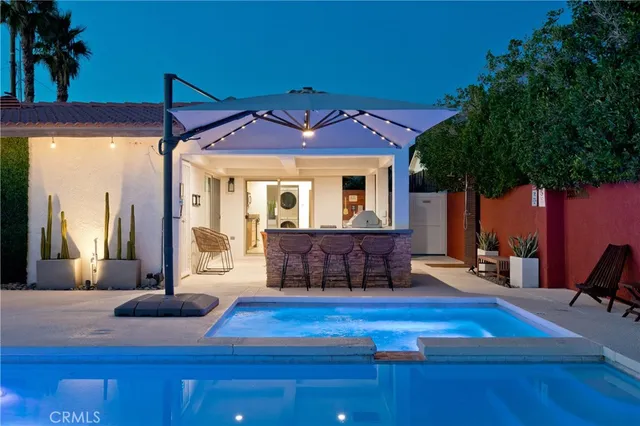 a view of outdoor space yard deck patio and fire pit