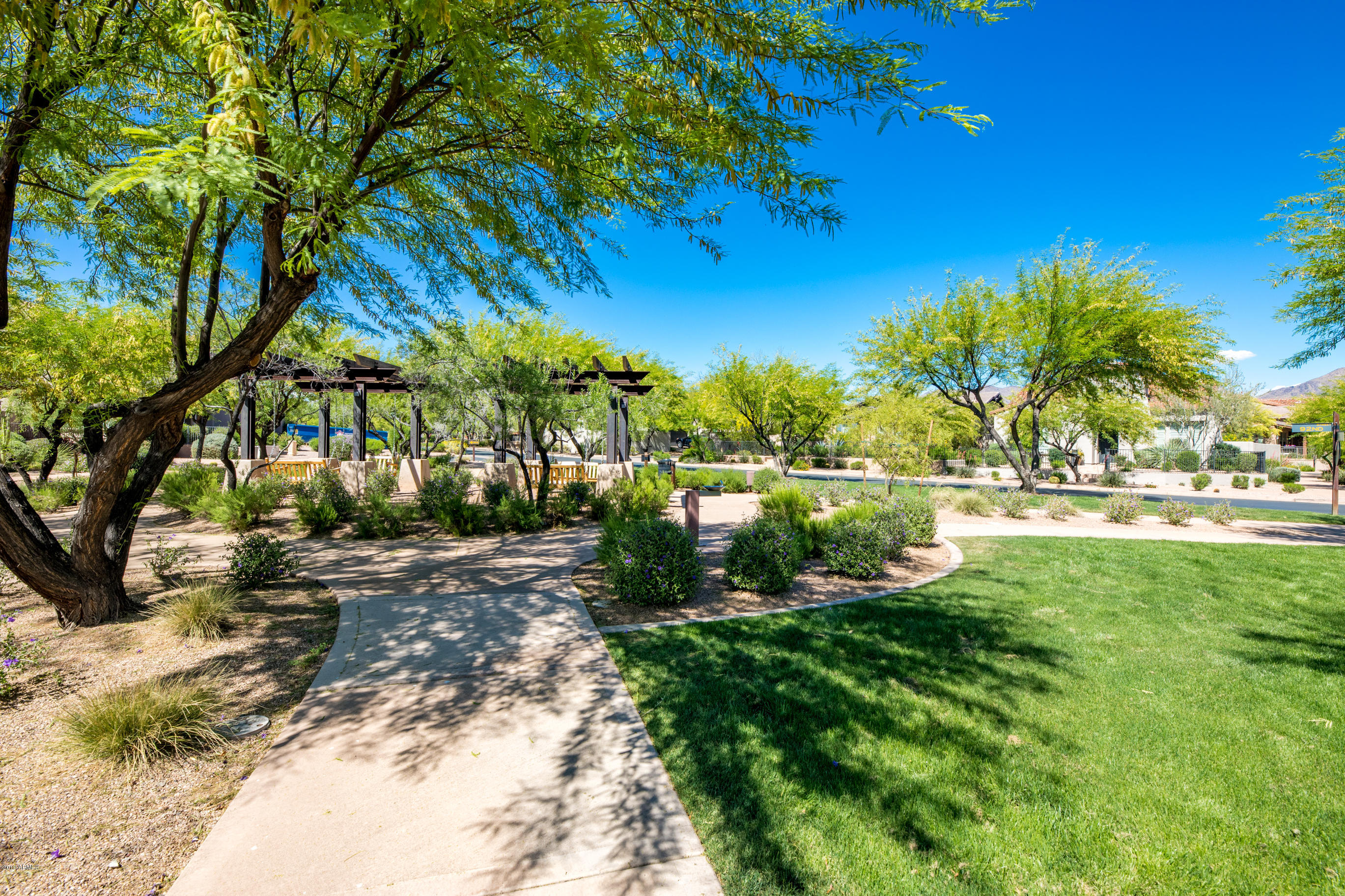 9185 East Canyon View Road Scottsdale, AZ 85255 - Photo 45 of 47 a view of yard with swimming pool and green space