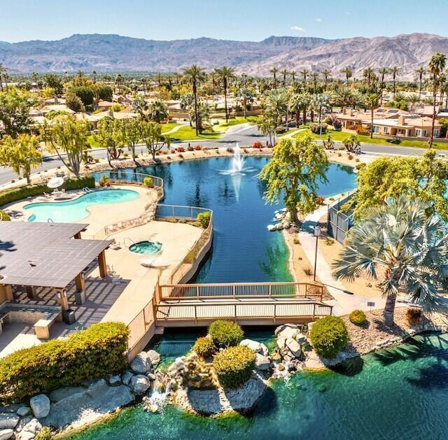 44149 Chamonix Court Palm Desert, CA 92260 - Photo 39 of 50 an aerial view of a house with a ocean view