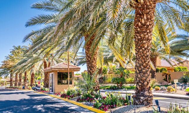 44149 Chamonix Court Palm Desert, CA 92260 - Photo 43 of 50 a front view of a house with a yard