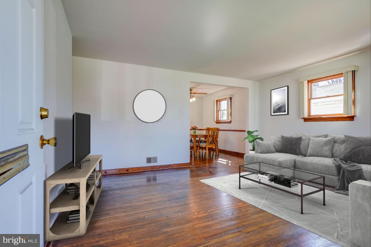 Living Room opens to dining room.