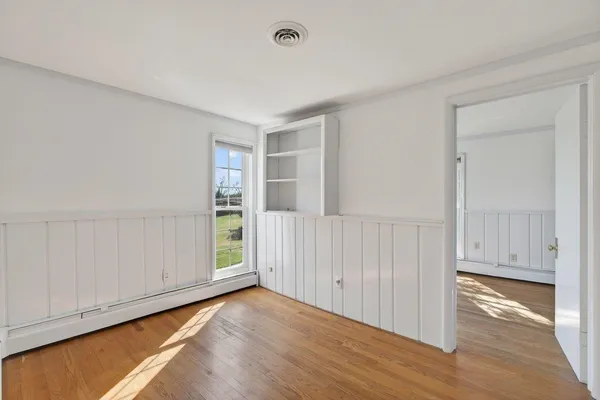 a view of a swimming pool with a lake view