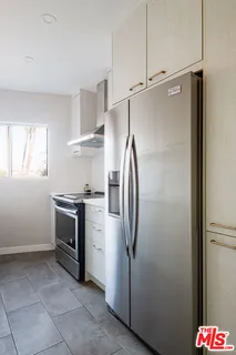 a bed room with a bed and a table