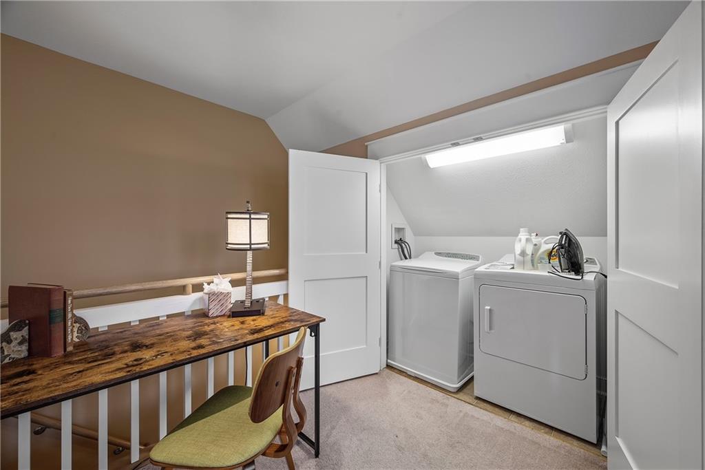 706 Ivy Street, Unit 2 Pittsburgh, PA 15232 - Photo 27 of 35 a view of a storage and utility room with washer and dryer