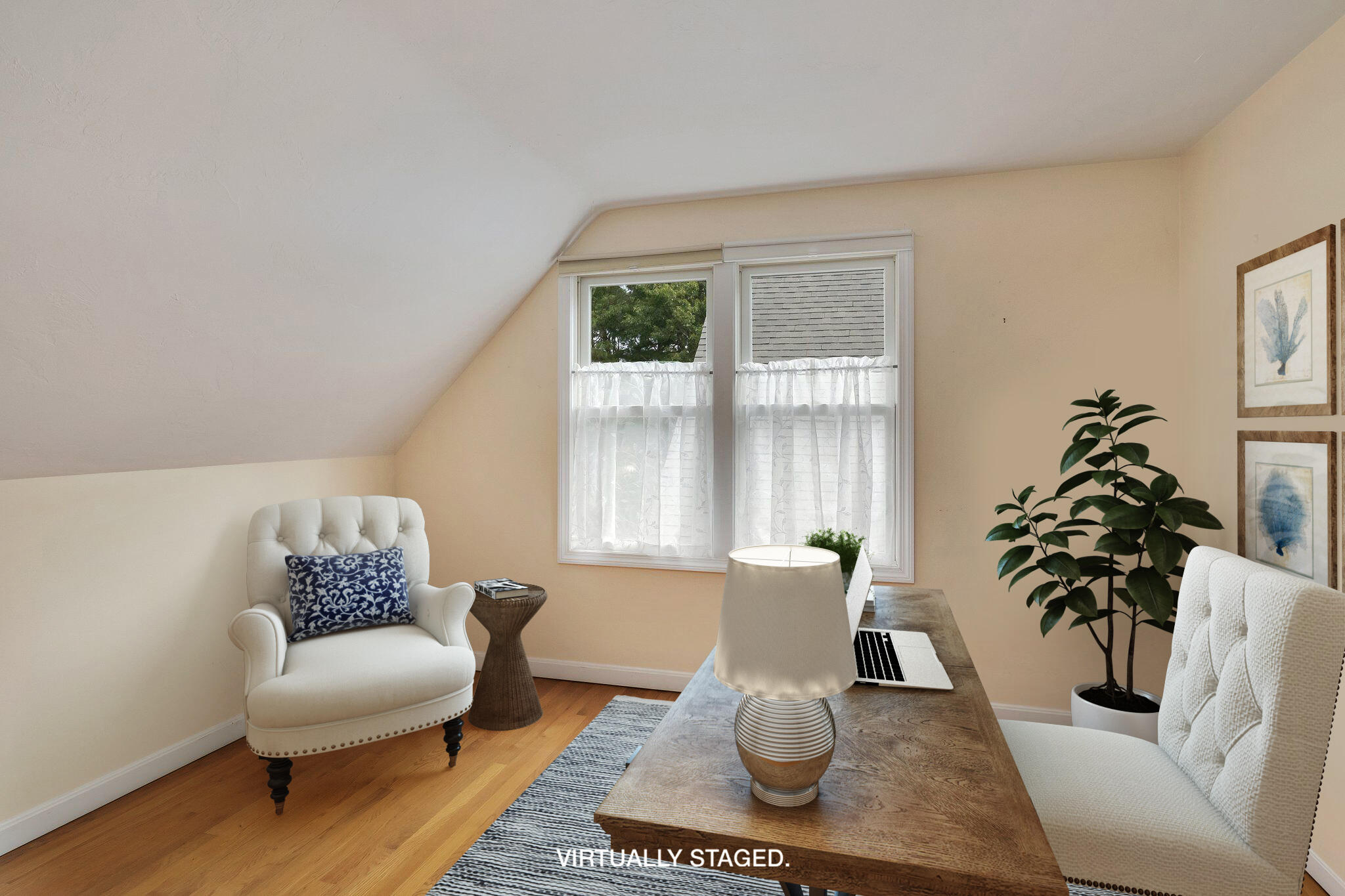 565 Sampsons Mill Road Cotuit, MA 02635 - Photo 55 of 87 a living room with furniture and a large window