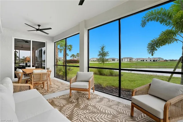 a outdoor living space with furniture and a garden