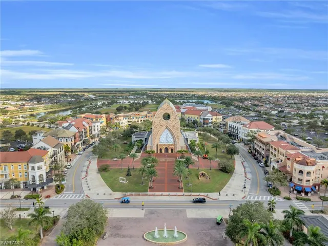 an aerial view of a city with lots of residential buildings