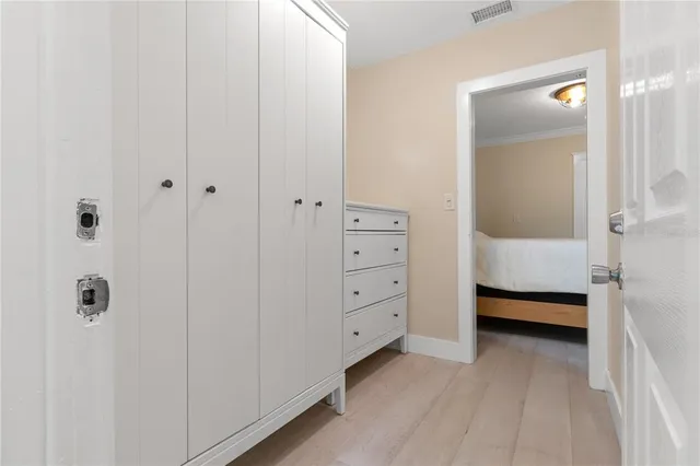 a view of bedroom and bathroom