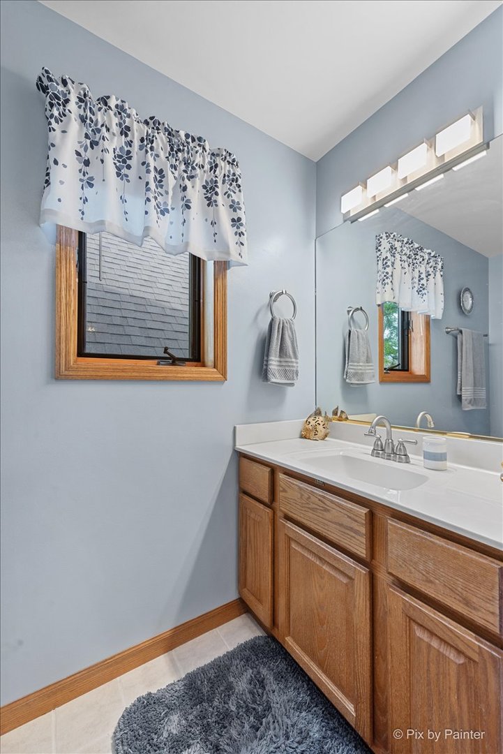 7203 Edgewood Court Spring Grove, IL 60081 - Photo 22 of 46 a bathroom with a sink and a mirror