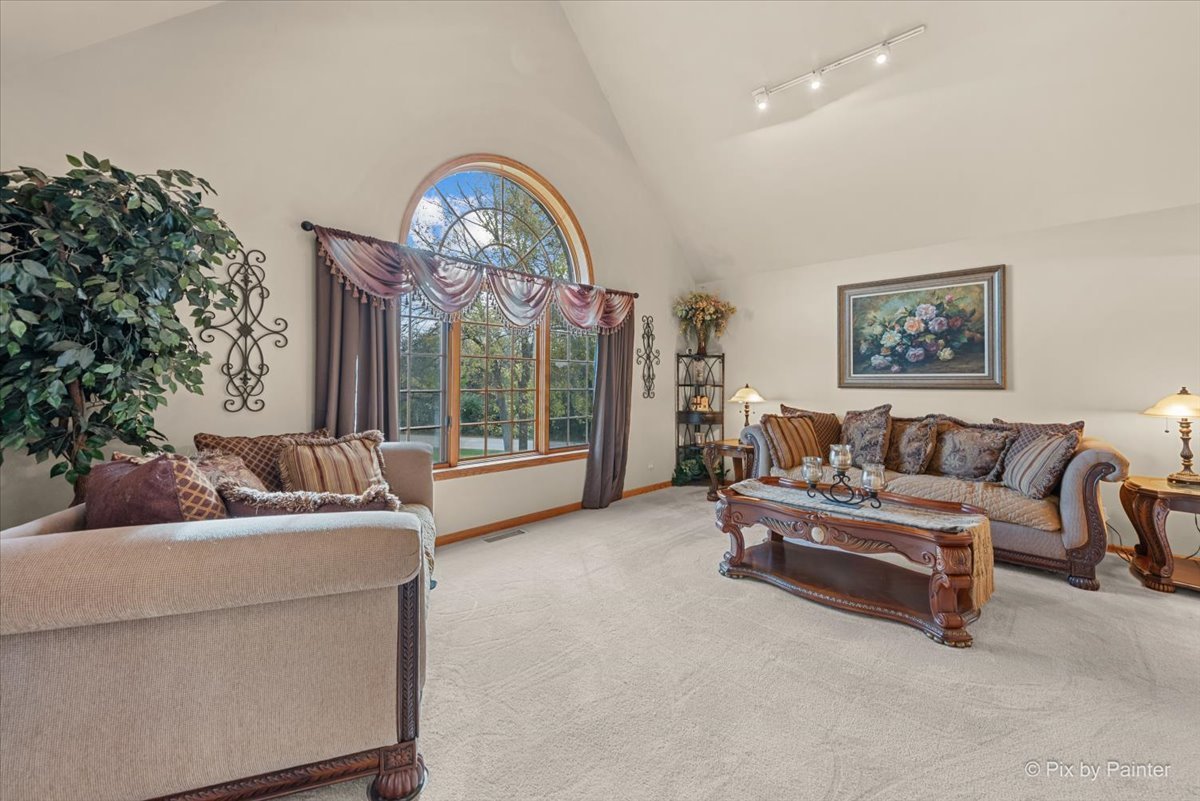 7203 Edgewood Court Spring Grove, IL 60081 - Photo 6 of 46 a living room with furniture and a large window