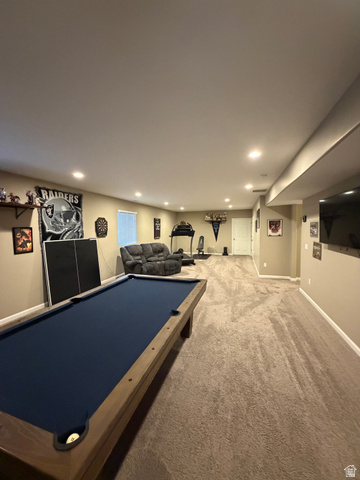 118 Tram Rock Rd. Lake Point, UT 84074 - Photo 21 of 34 Spacious finished lower level featuring recessed lighting, a neutral color palette, and textured carpeting