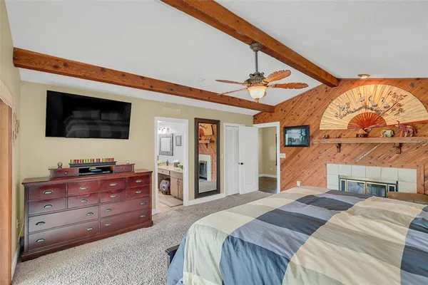 a very nice looking room with a large window