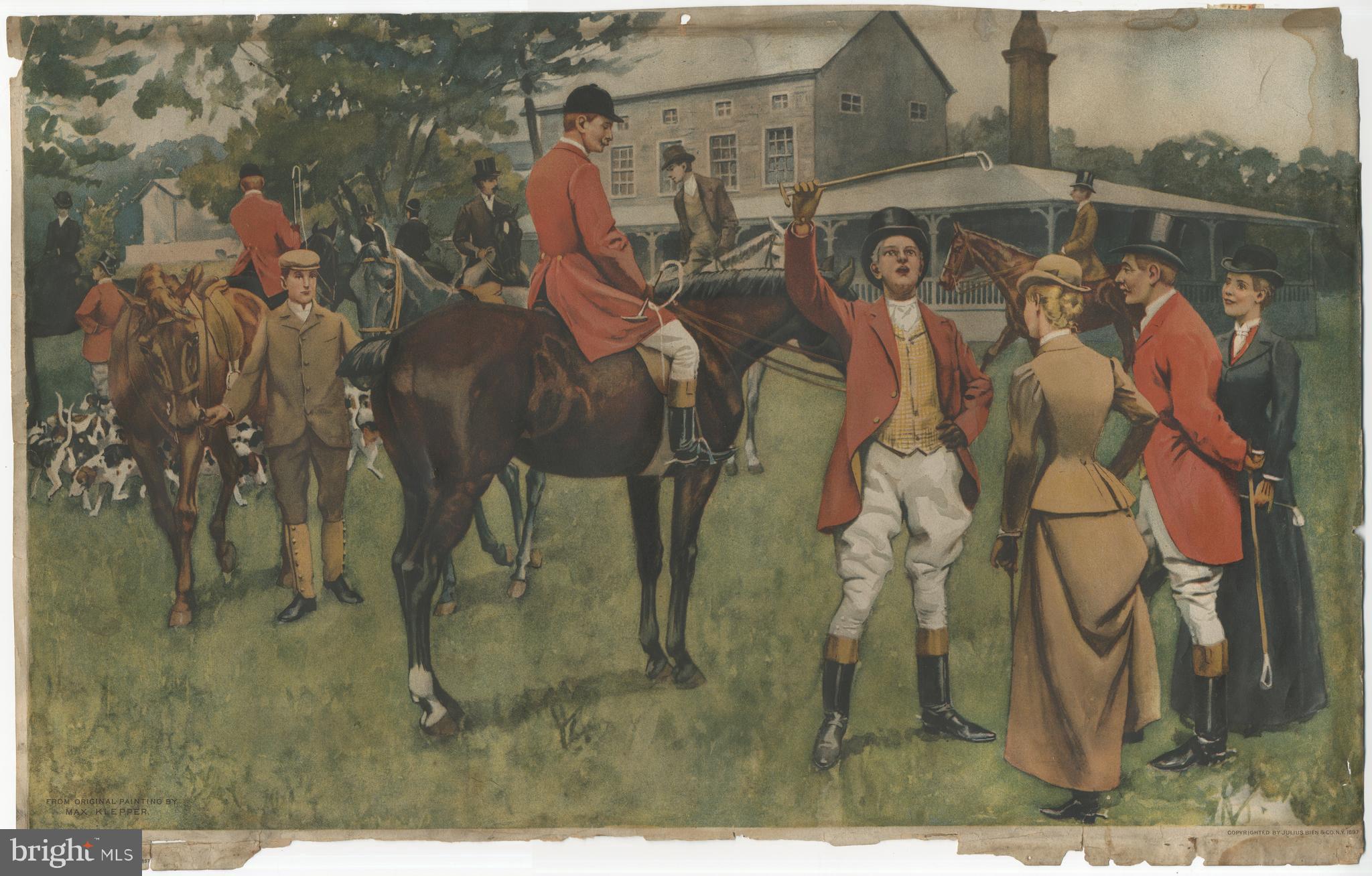 "Before the Hunt" 1897 Phila Inquirer