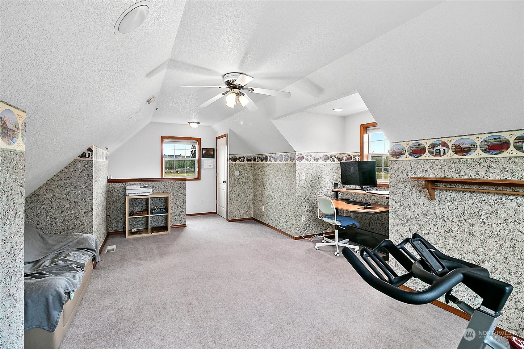 17036 Kaylen Lane Southwest Rochester, WA 98579 - Photo 2 of 40 a view of a livingroom with furniture and a ceiling fan