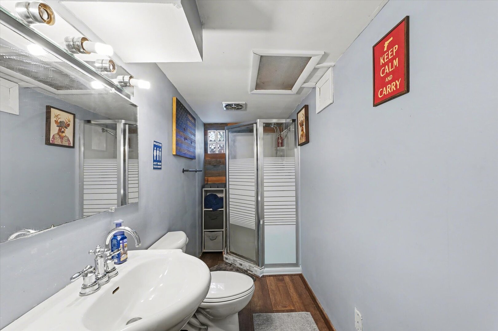 248 East Fremont Street Bement, IL 61813 - Photo 29 of 40 a bathroom with a sink toilet and shower