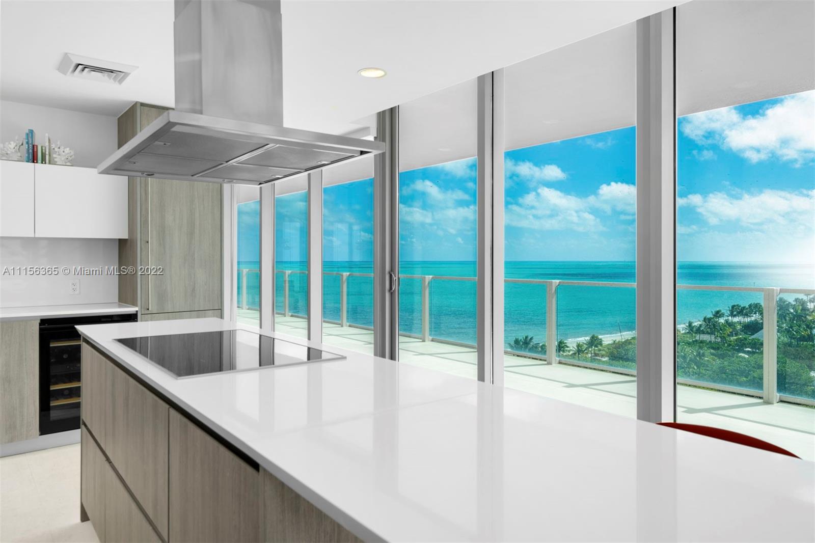 360 Ocean Drive, Unit 1101S Key Biscayne, FL 33149 - Photo 17 of 65 a kitchen with counter top and kitchen view