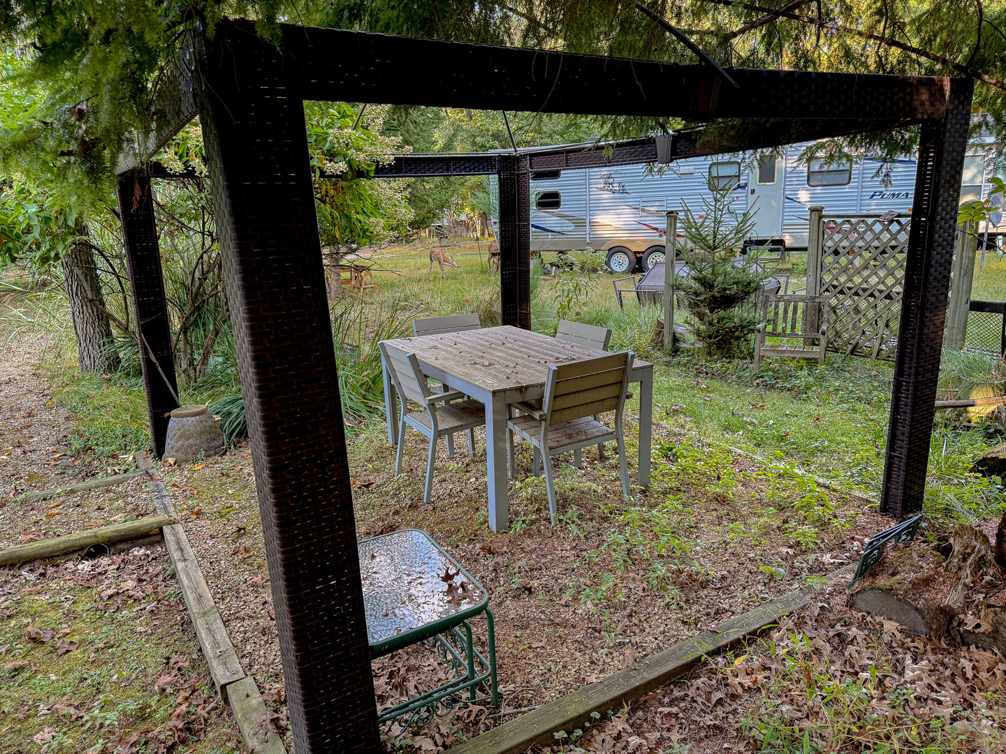 4-176 Woodhaven Sublette, IL 61367 - Photo 6 of 19 a view of a porch with furniture and yard