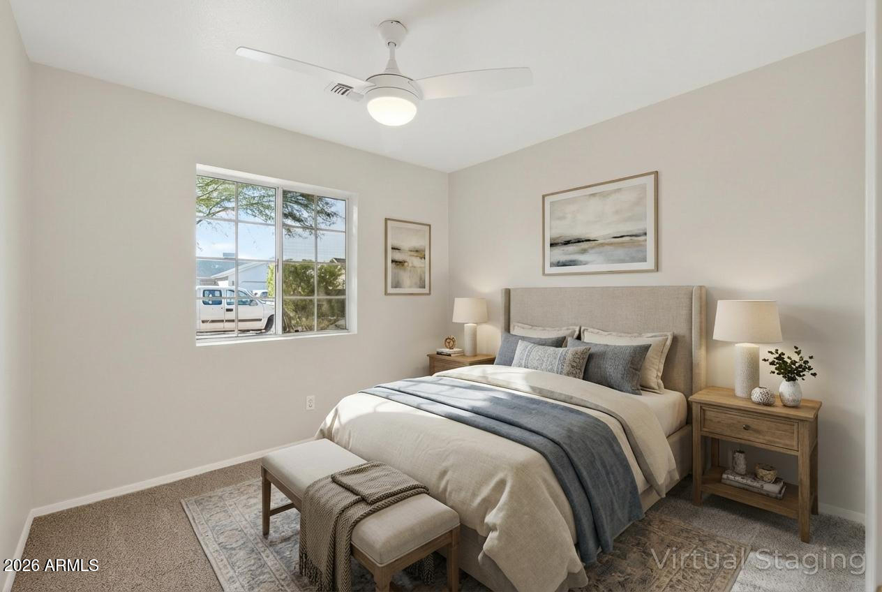 9502 East Flanders Road Mesa, AZ 85207 - Photo 25 of 47 Virtually Staged Bedroom 2