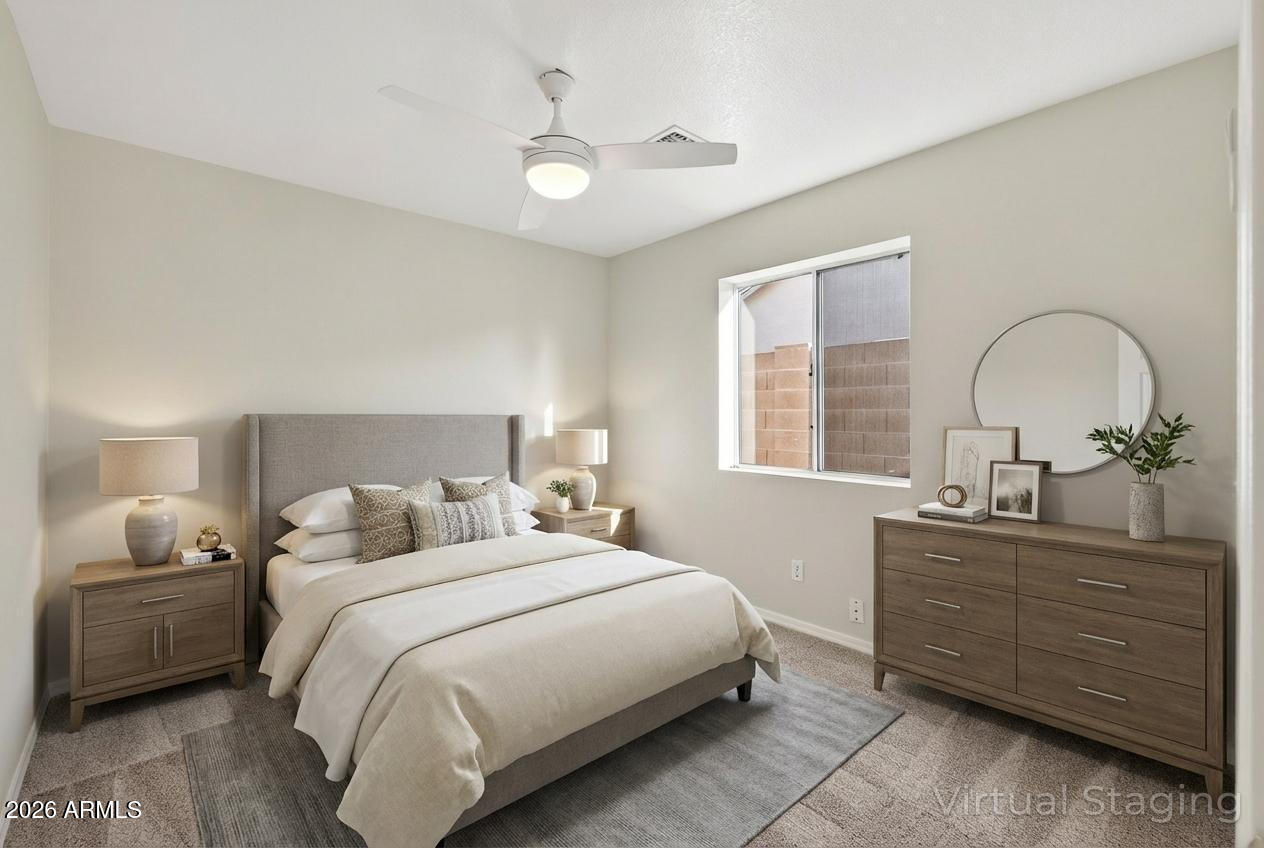 9502 East Flanders Road Mesa, AZ 85207 - Photo 28 of 47 Virtually Staged Bedroom 3