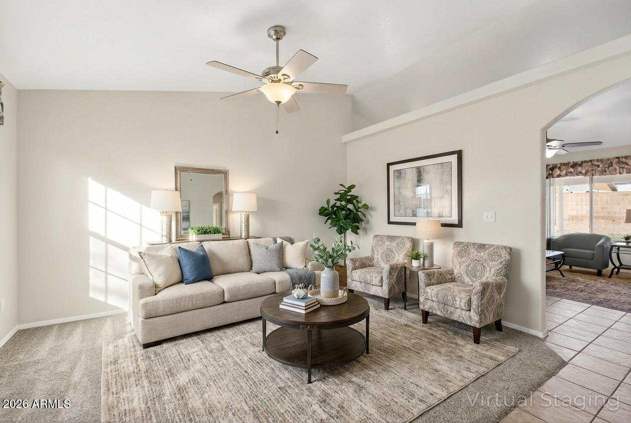 9502 East Flanders Road Mesa, AZ 85207 - Photo 4 of 47 Virtually Staged Living Room
