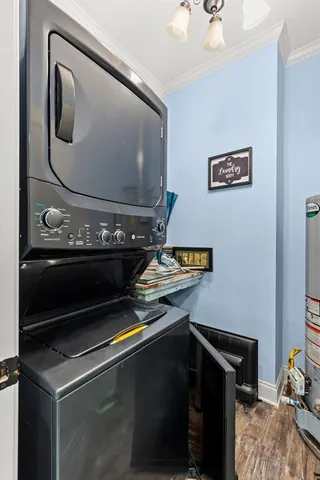 a room with storage and utility