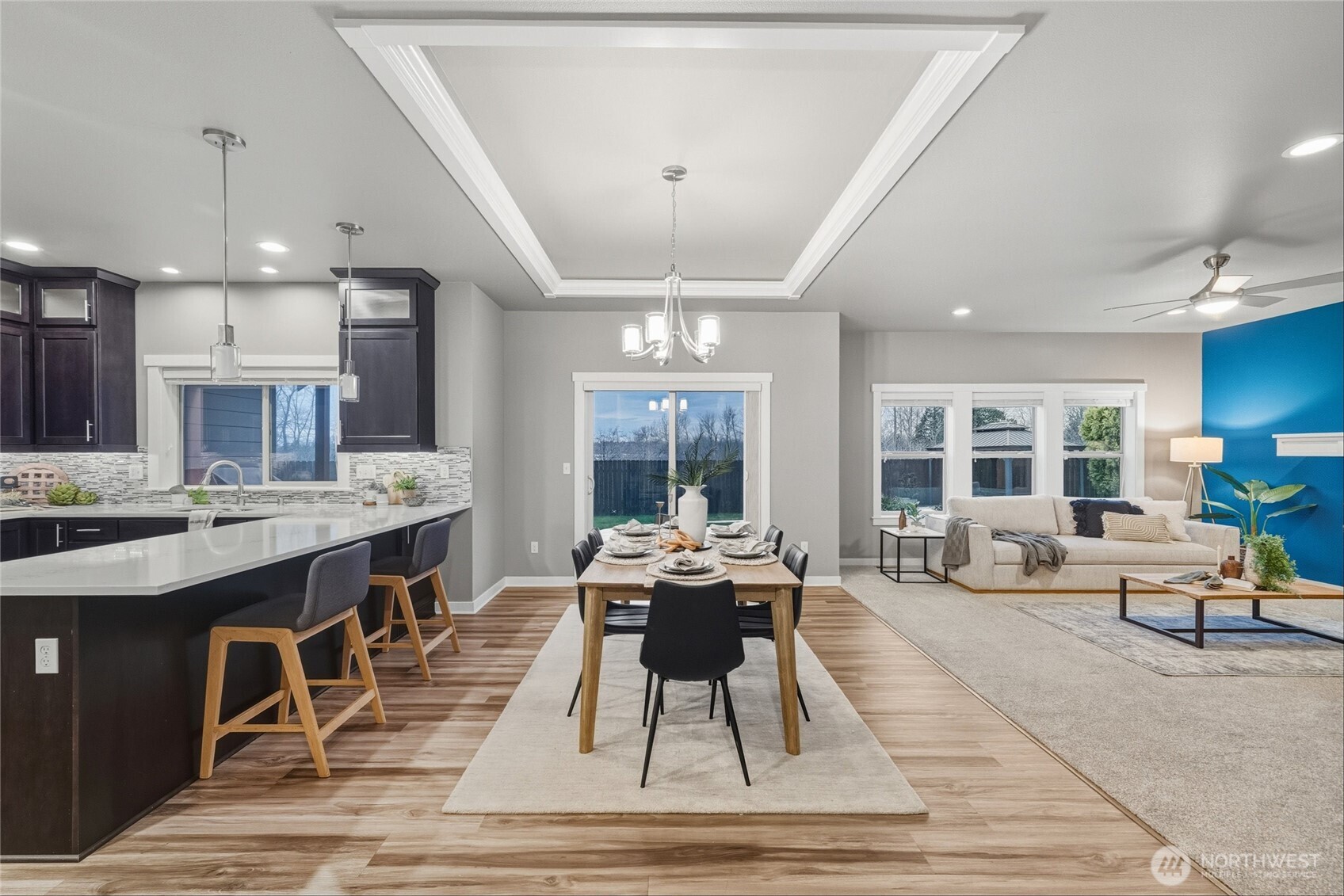 1476 Patriot Court Ferndale, WA 98248 - Photo 7 of 40 a view of a dining room with furniture window and outside view